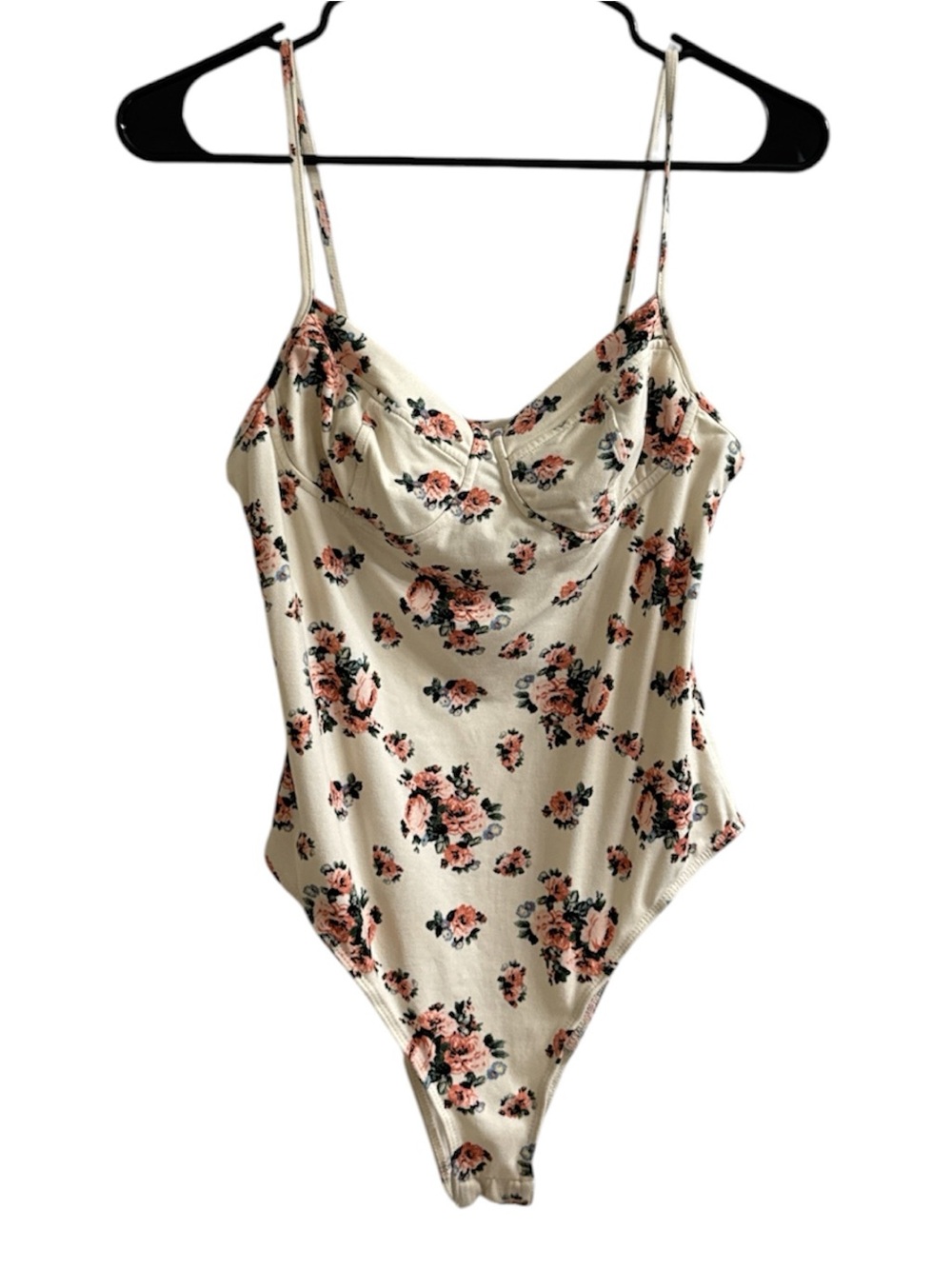 wild fable Floral Bodysuit in Cream, Pink and Green